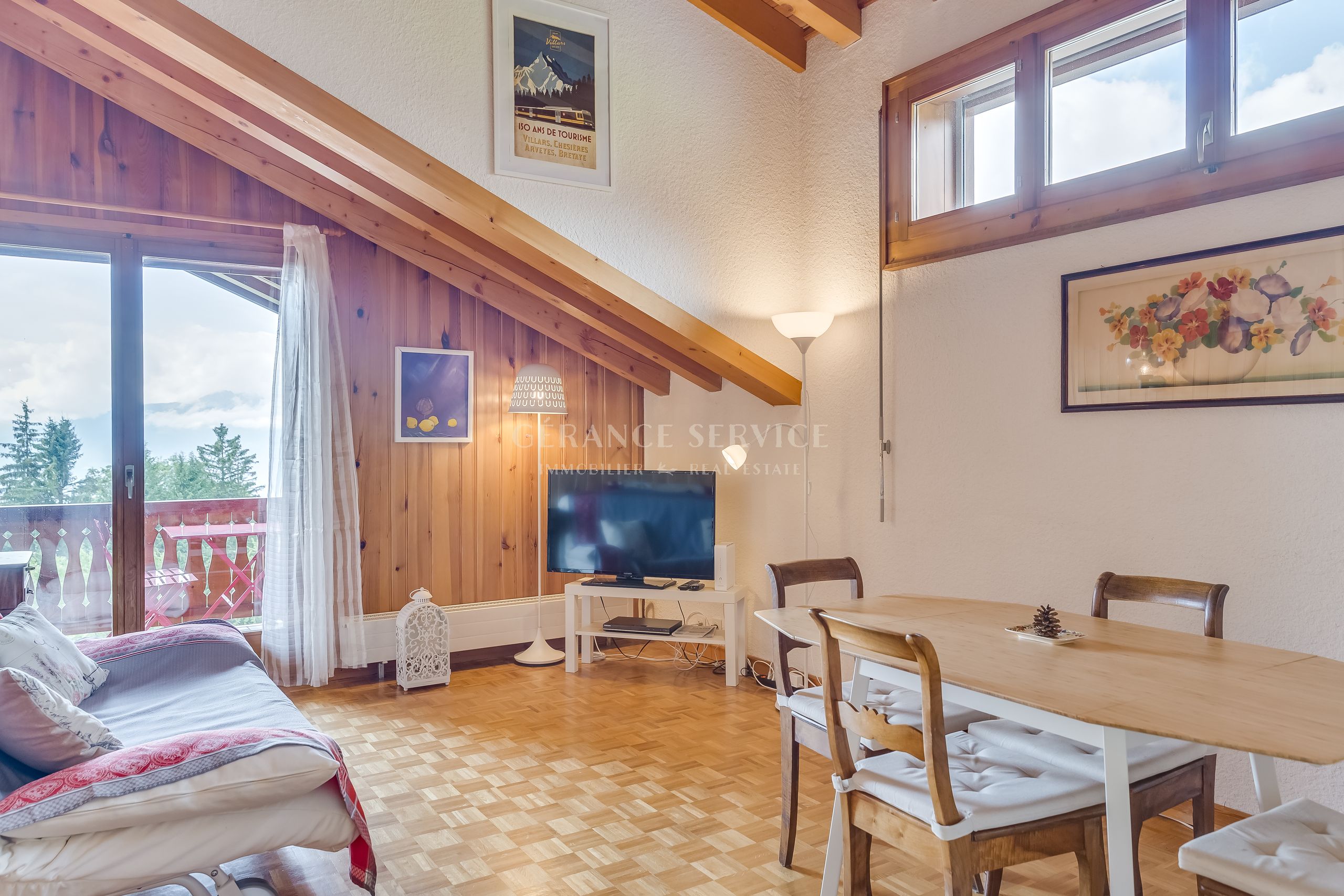 salon appartement à vendre Villars sur Ollon