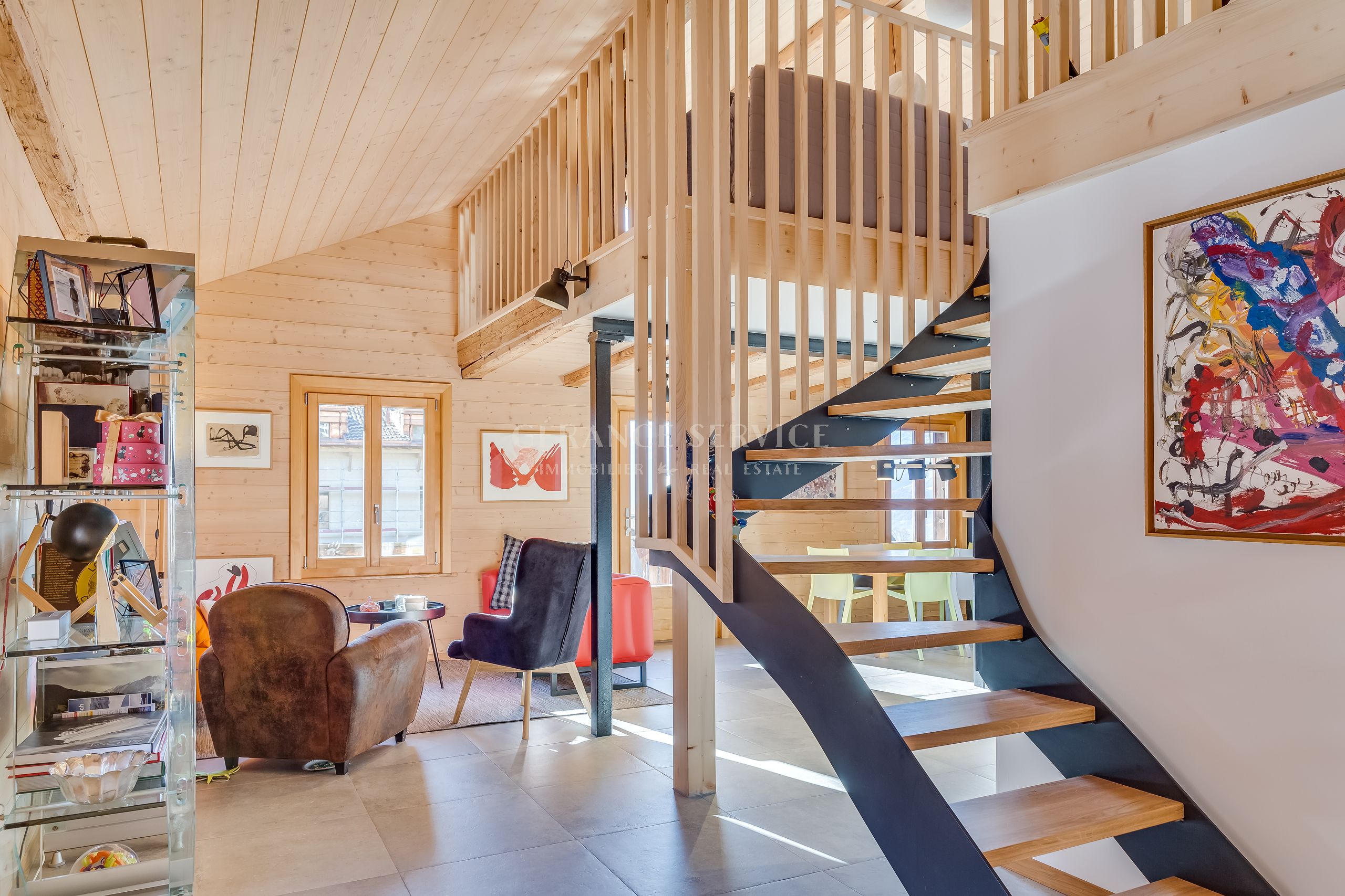 interieur chalet Esquirol à vendre Villars sur Ollon