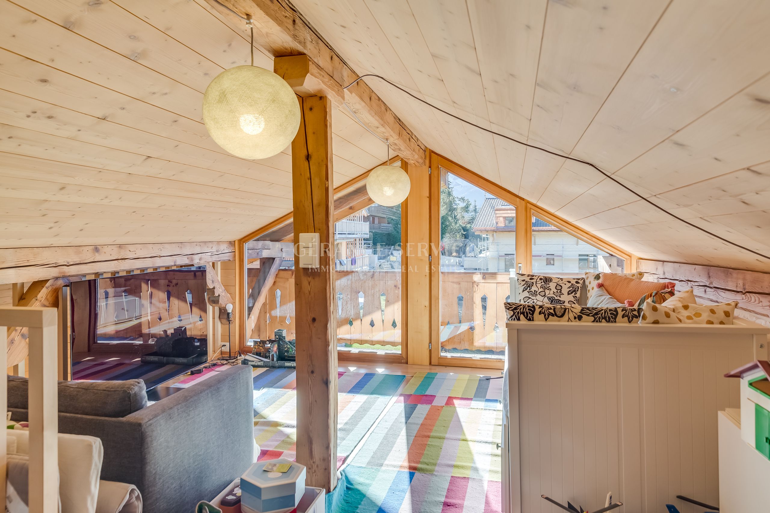 interieur chalet Esquirol à vendre Villars sur Ollon