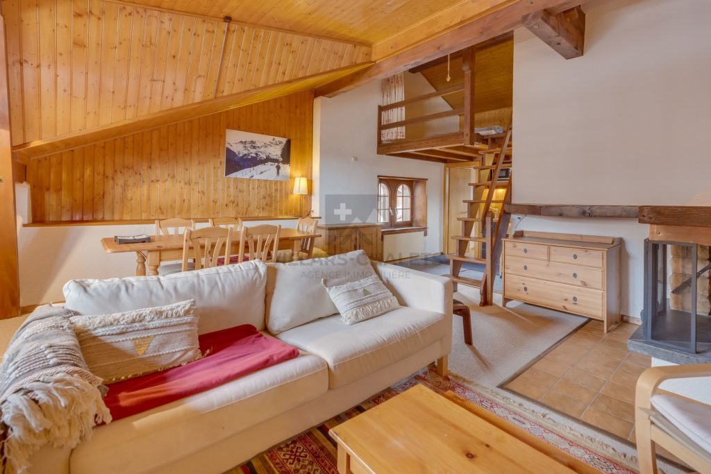 Living Room Apartment for sale Villars-sur-Ollon Soleil I