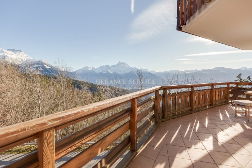 appartement a vendre villars sur ollon vue montagne