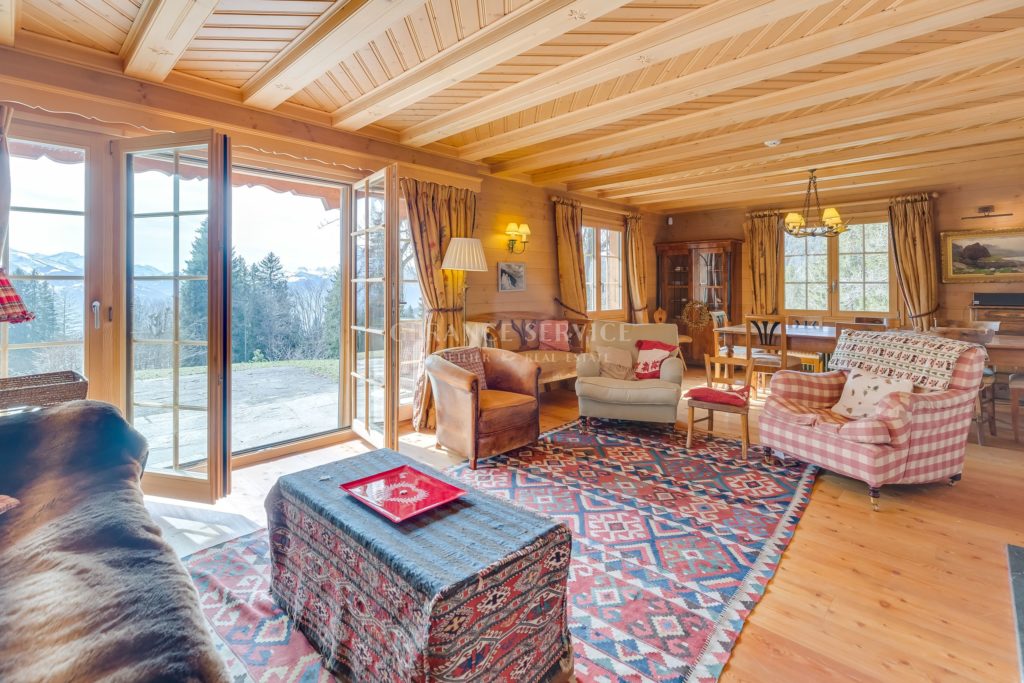 chalet pré aux sources intérieur